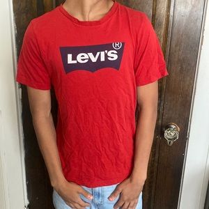 Red Levi Boys T-shirt